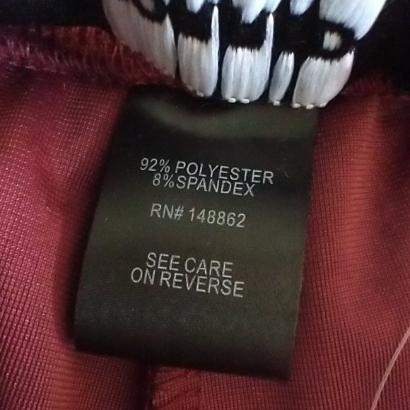 Wine colored tapered pull on pants - Picture 8 of 9